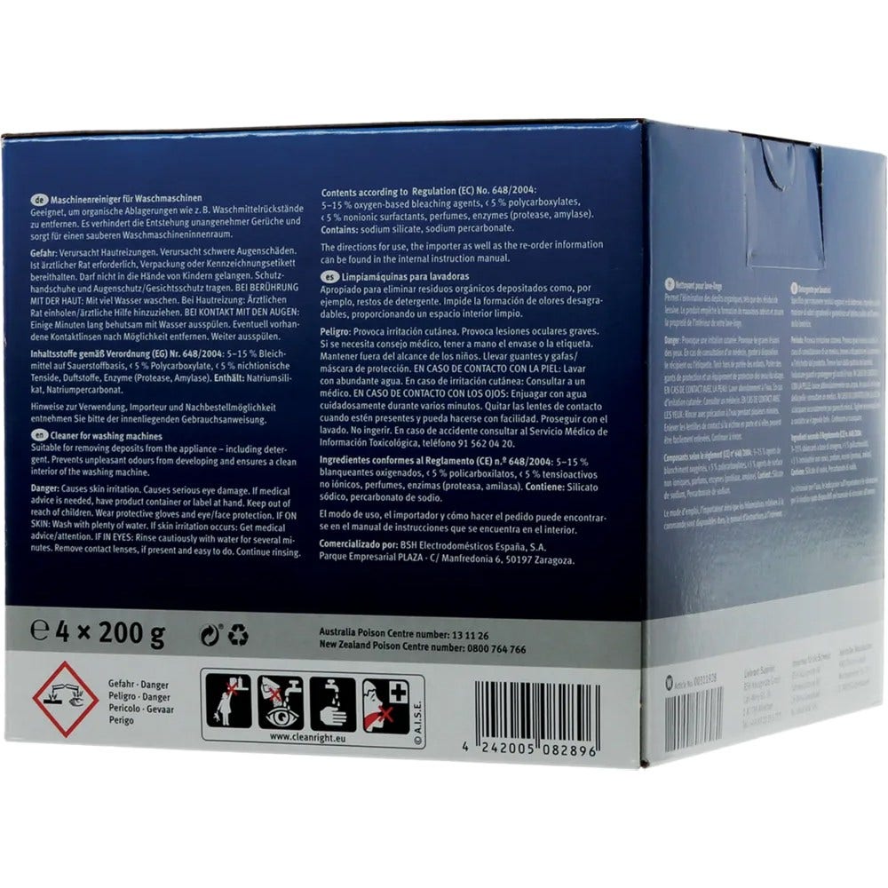 Bosch Waschmaschinenreiniger 00311928 (4x200g)