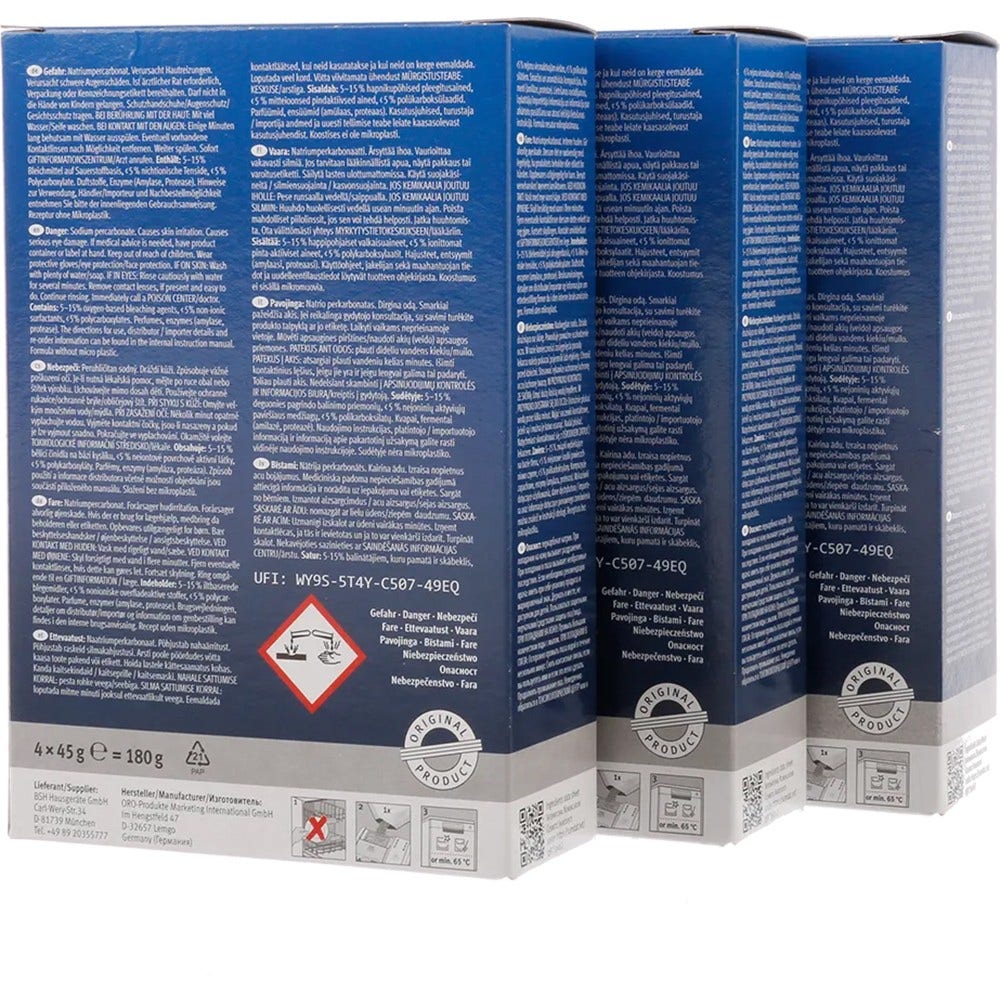 Bosch Maschinenreiniger Geschirrspüler 00312257 (12x45g)