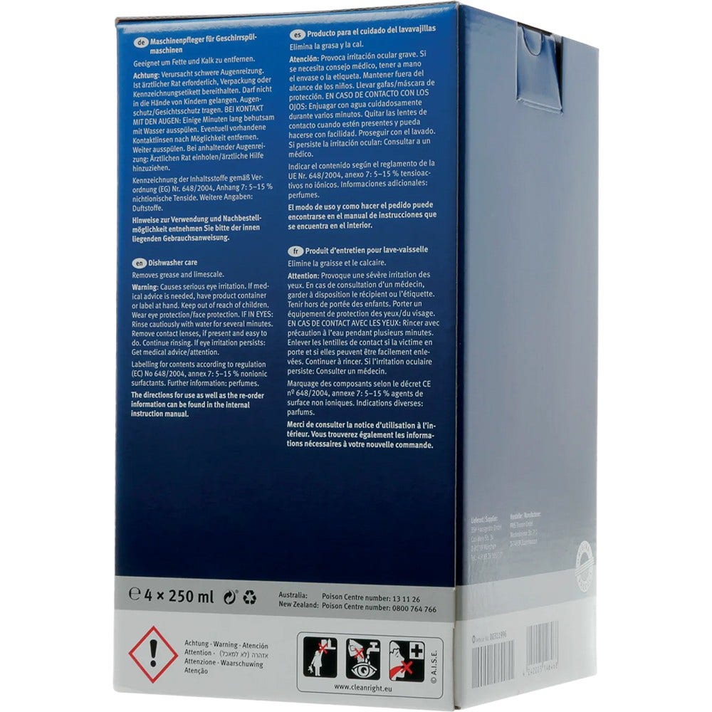 Bosch Geschirrspüler-Reiniger 00312362 (4x250 ml)