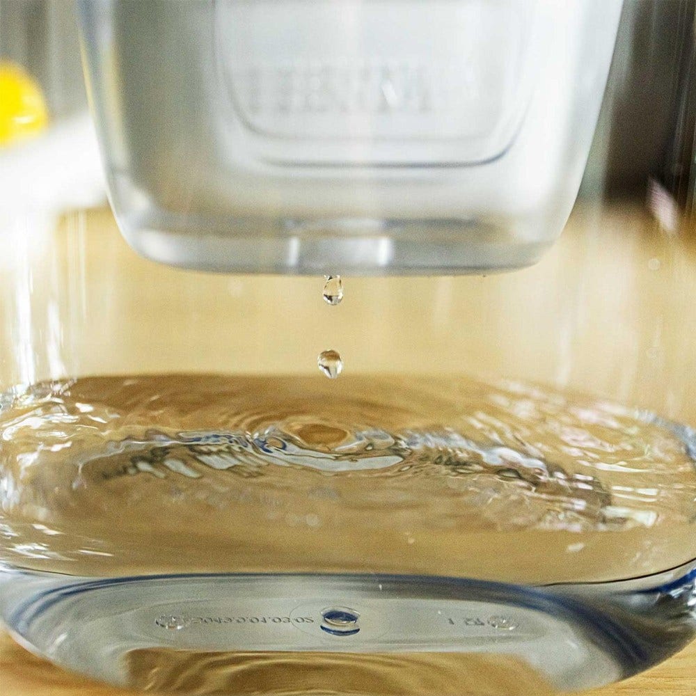 BRITA Style Essential Wasserfilterkanne 2.4L Steinblau + 3 BRITA MAXTRA PRO Wasserfilter 1058103