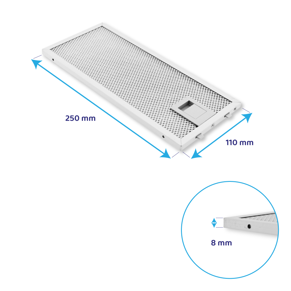 Bosch Metall-Fettfilter 250x110mm 11022470