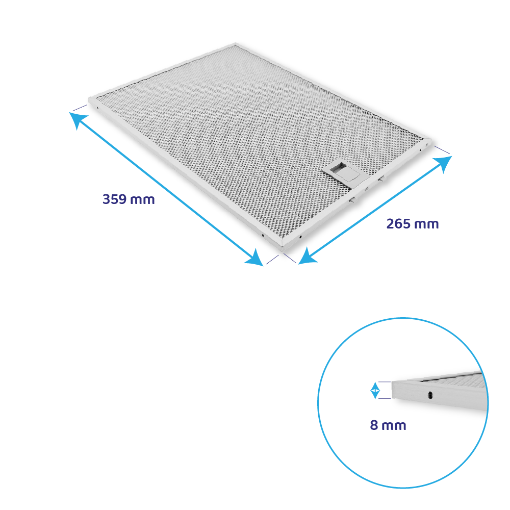 Bosch Metall-Fettfilter 359x265x8mm 11027857
