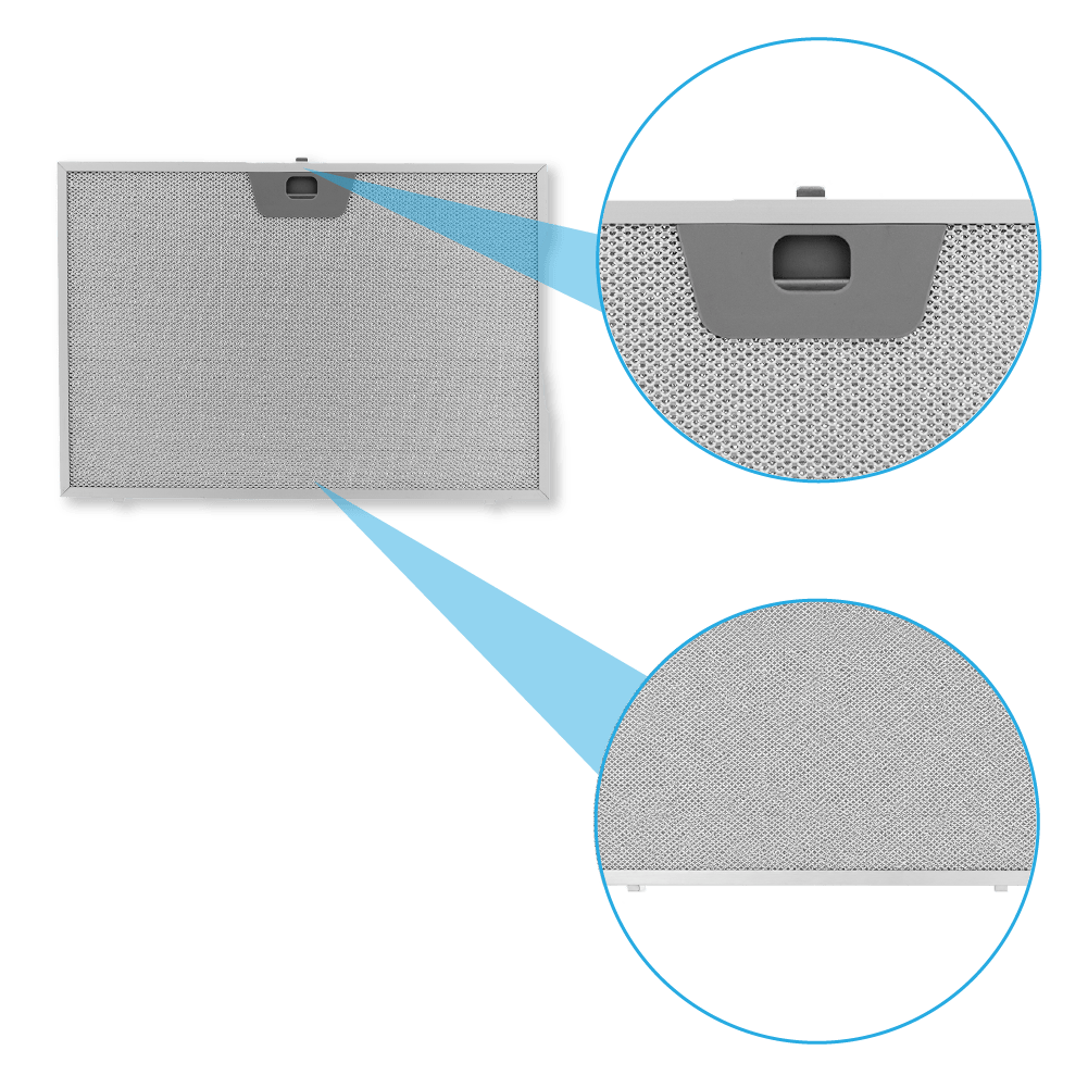 Flaminia Metall-Fettfilter 370x255x8mm 1330076268