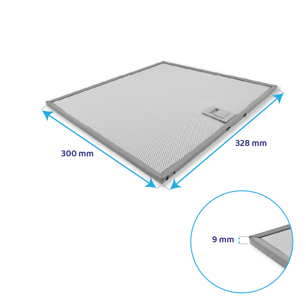 SMEG Metall-Fettfilter 300x328mm 073410885