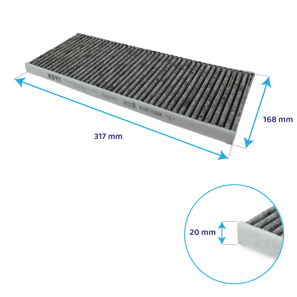Novy Pure Comfort Aktivkohlefilter Easy 1881 / 1881-g1