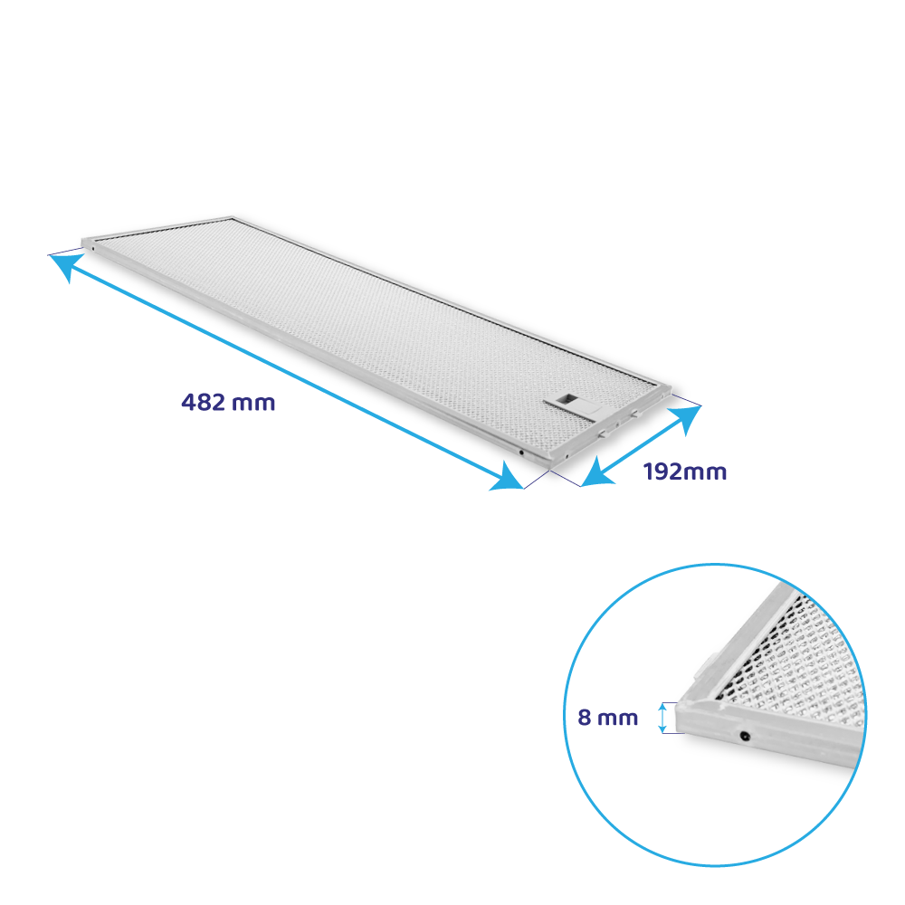 Bosch Metall-Fettfilter 482x192mm 11063248
