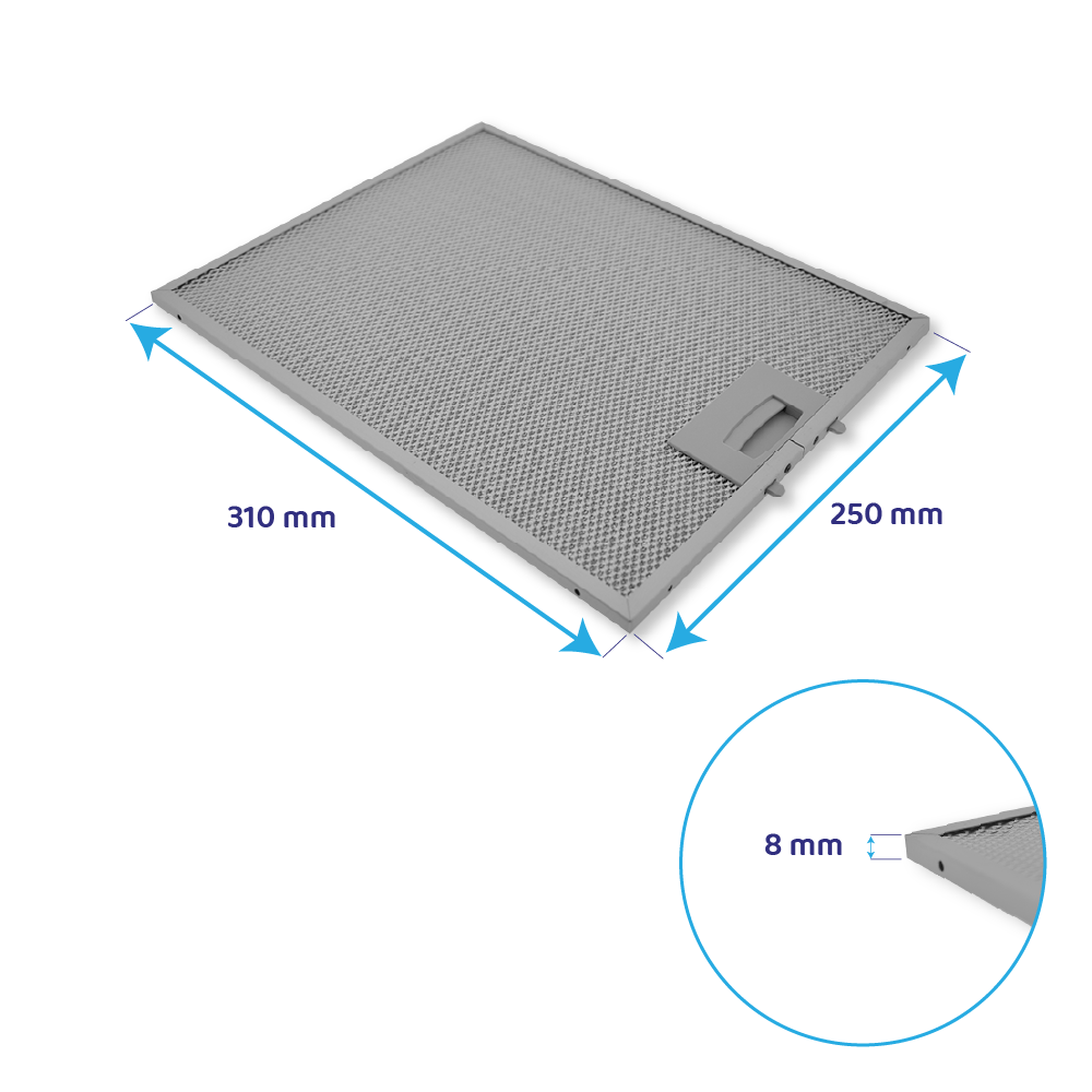 Neff Metall-Fettfilter 310x250x8mm 353110 / 00353110