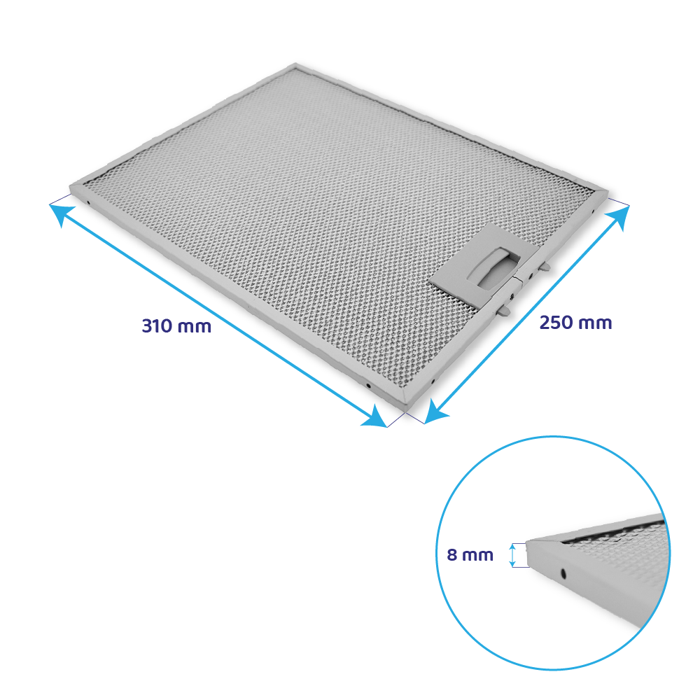 Junker Metall-Fettfilter 310x250x8mm 353110 / 00353110