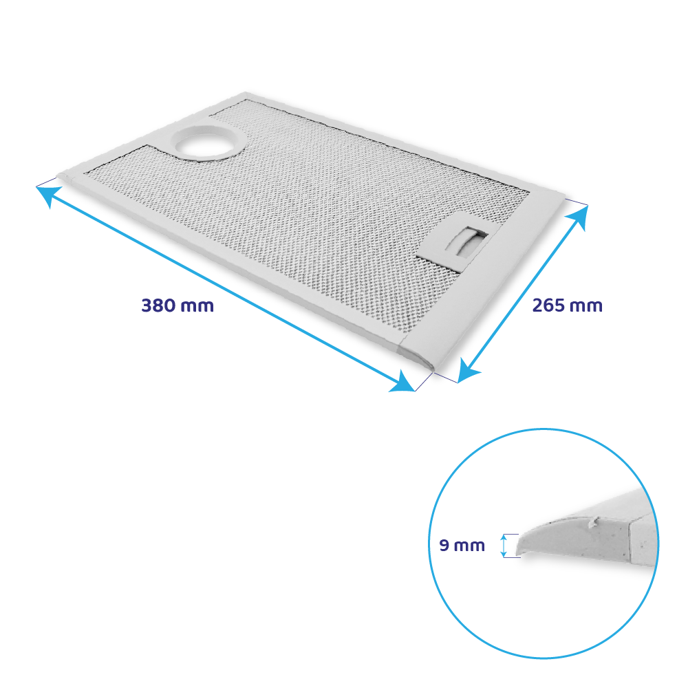Siemens Metall-Fettfilter 380x265mm 365479 / 00365479