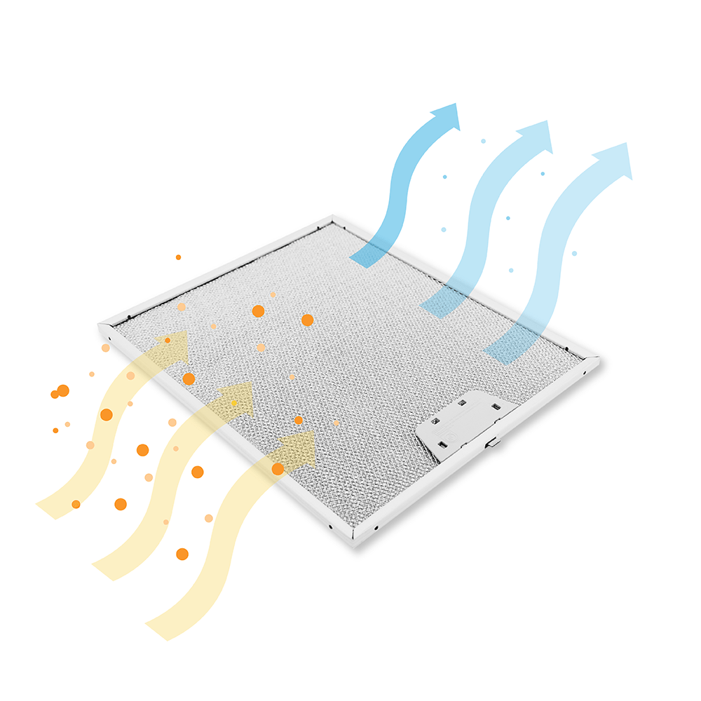 Zanussi Metall-Fettfilter 300x253x8mm 4055081220