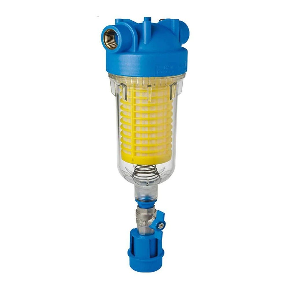 Purway HYDRA RLH Rückspülfilter 3/4'' | 90 µm | Filtereinsatz, Ablaufset, Wandhalter & Schlüssel