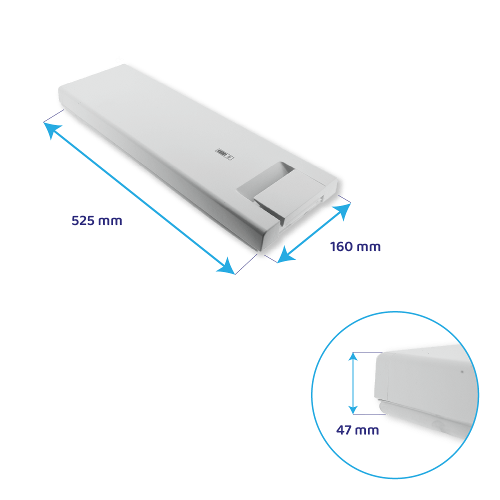 Gefrierfachtür geeignet für Ikea 525x160mm / 481244069308