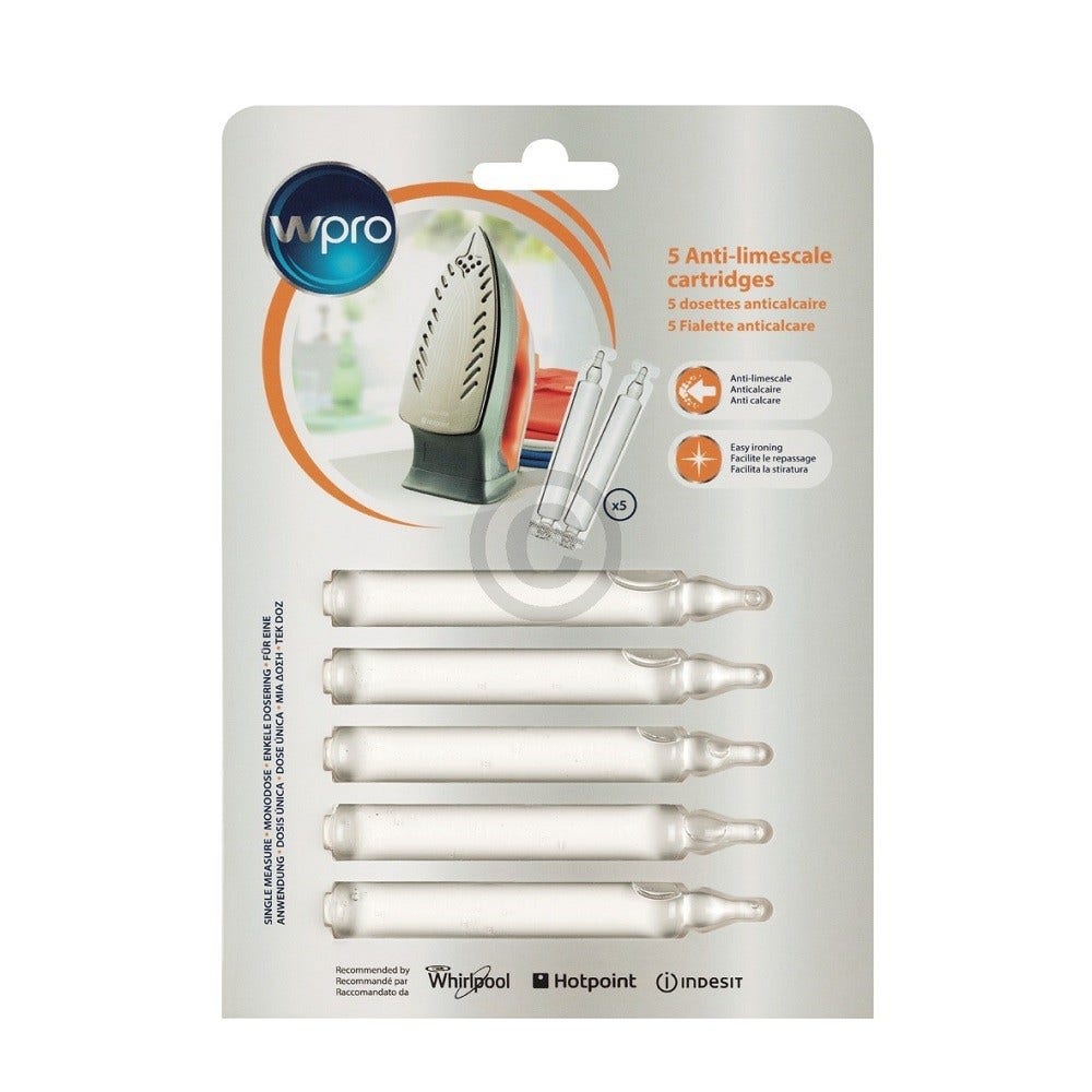 Originale WPRO Bügeleisen Entkalker SIM005 / 484000008409 (5St.)