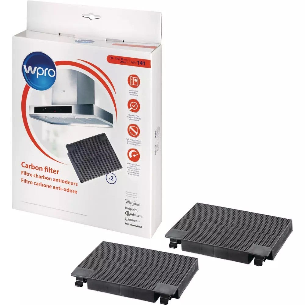 WPRO Aktivkohlefilter Typ 141 / CHF141/1 (2St.)