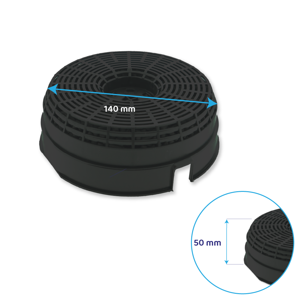 Indesit Aktivkohlefilter 484000008782 / AKB000 (2St.)
