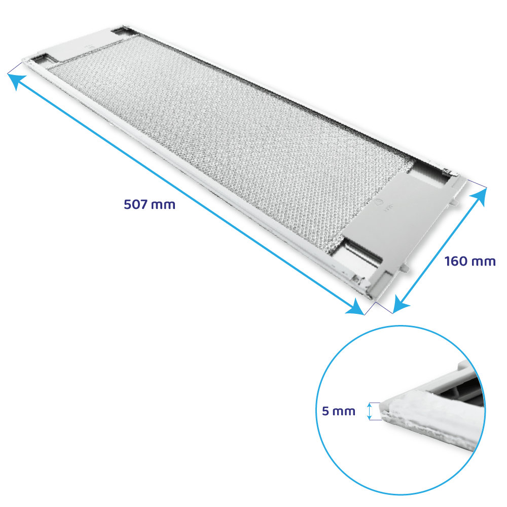 AEG Metall-Fettfilter 507x160mm 50263849007