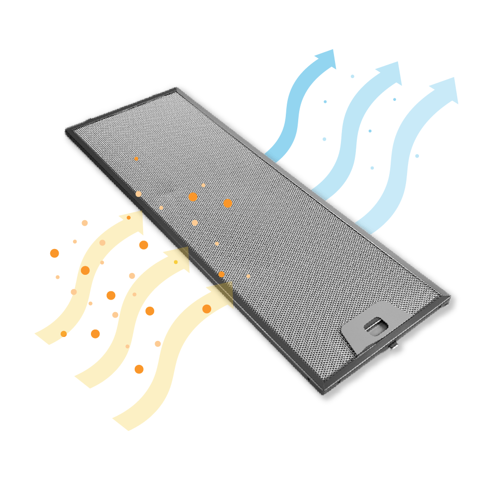 Zanussi Metall-Fettfilter 515x185x8mm 50271563004