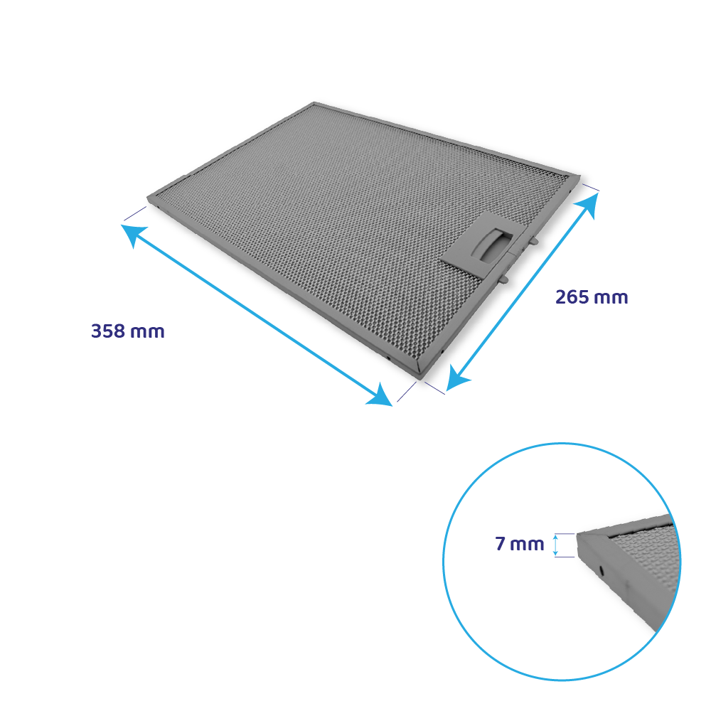 Bosch Metall-Fettfilter 358x265mm 703451 / 00703451