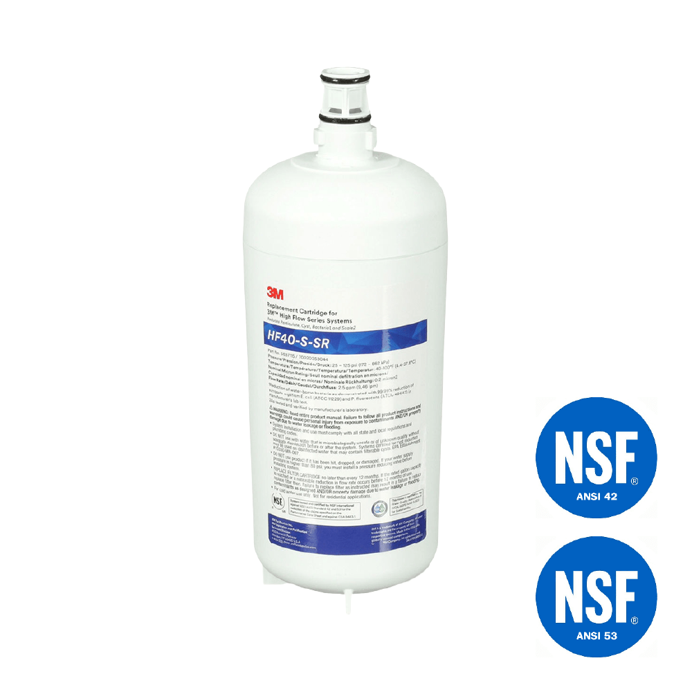 3M™ High Flow Carbonless Wasserfilter HF40-S-SR