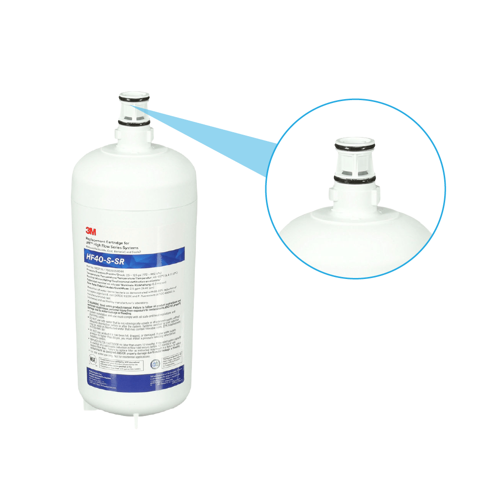 3M™ High Flow Carbonless Wasserfilter HF40-S-SR