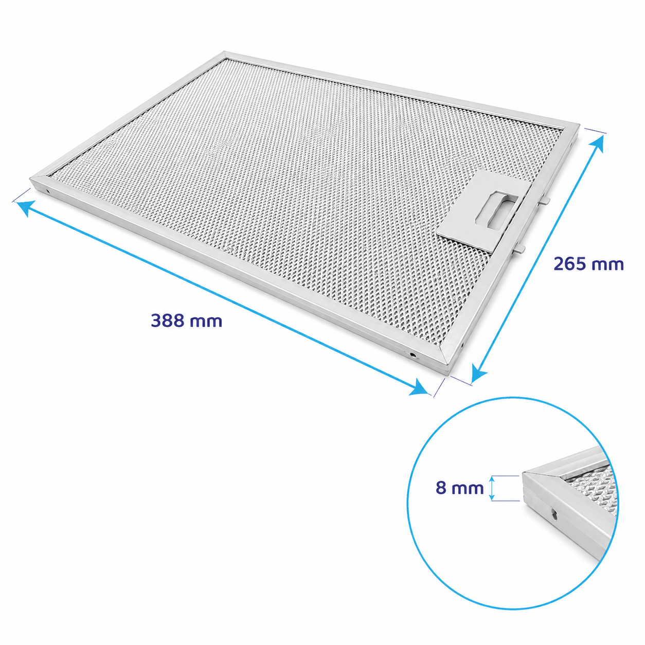 Siemens Metall-Fettfilter 388x265x8mm 742967 / 00742967
