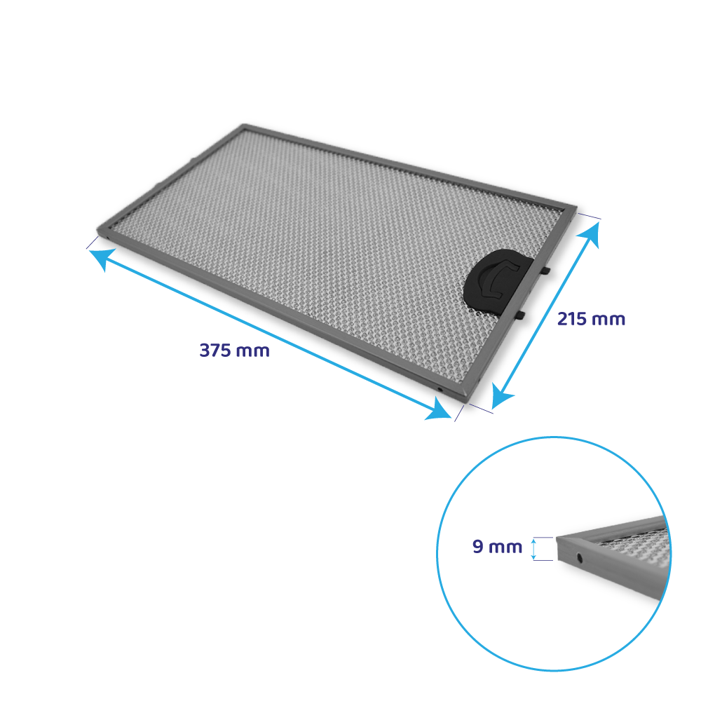 Brandt Metall-Fettfilter 375x215mm 74X5757