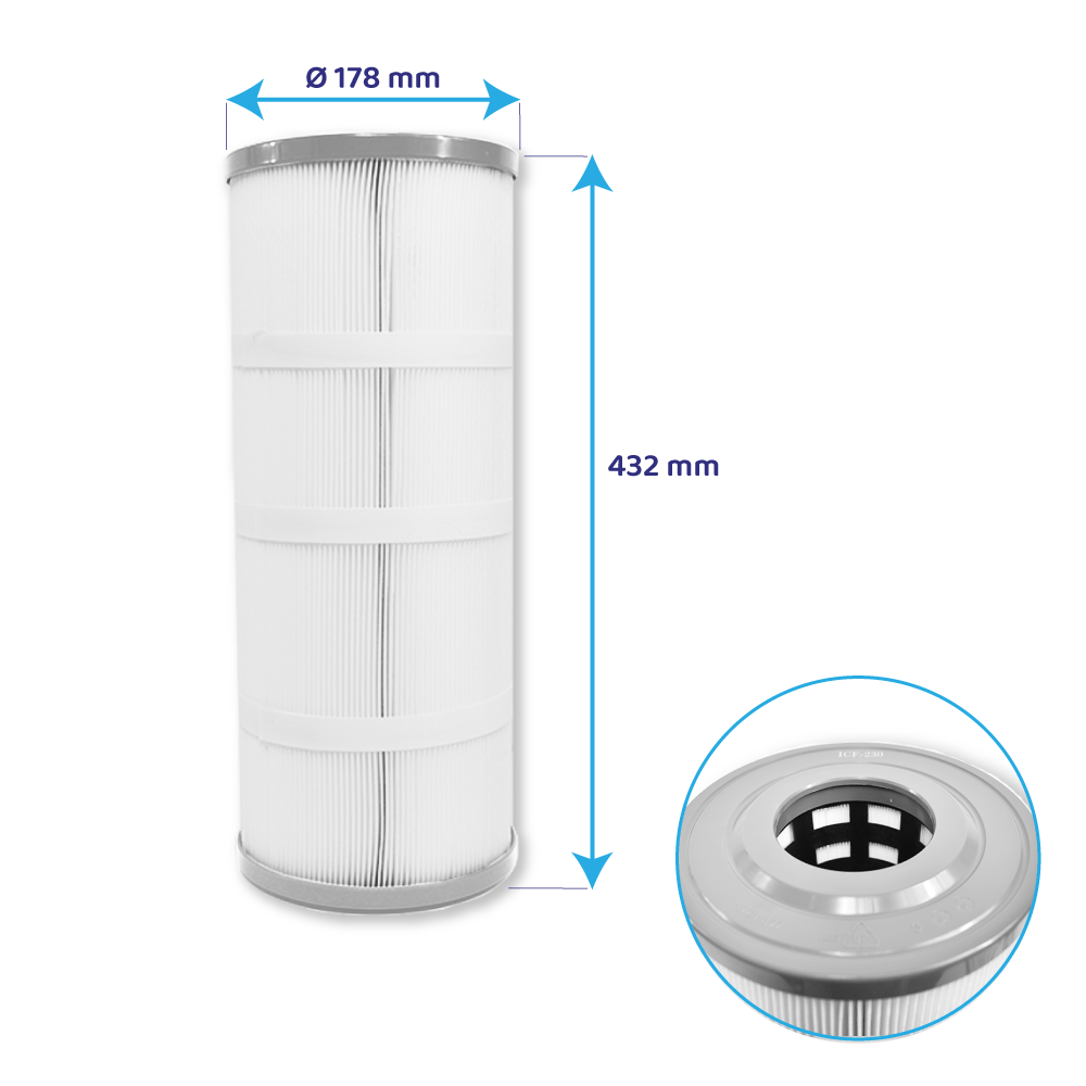 Emaux ELITE Pool Filter Galaxy ICF230 / 914100007 (4 St.)