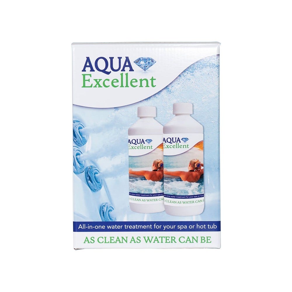 Aqua Excellent All-In-One Nachfüllset für die Wasserpflege von Spa und Whirlpool (2 × 1 L