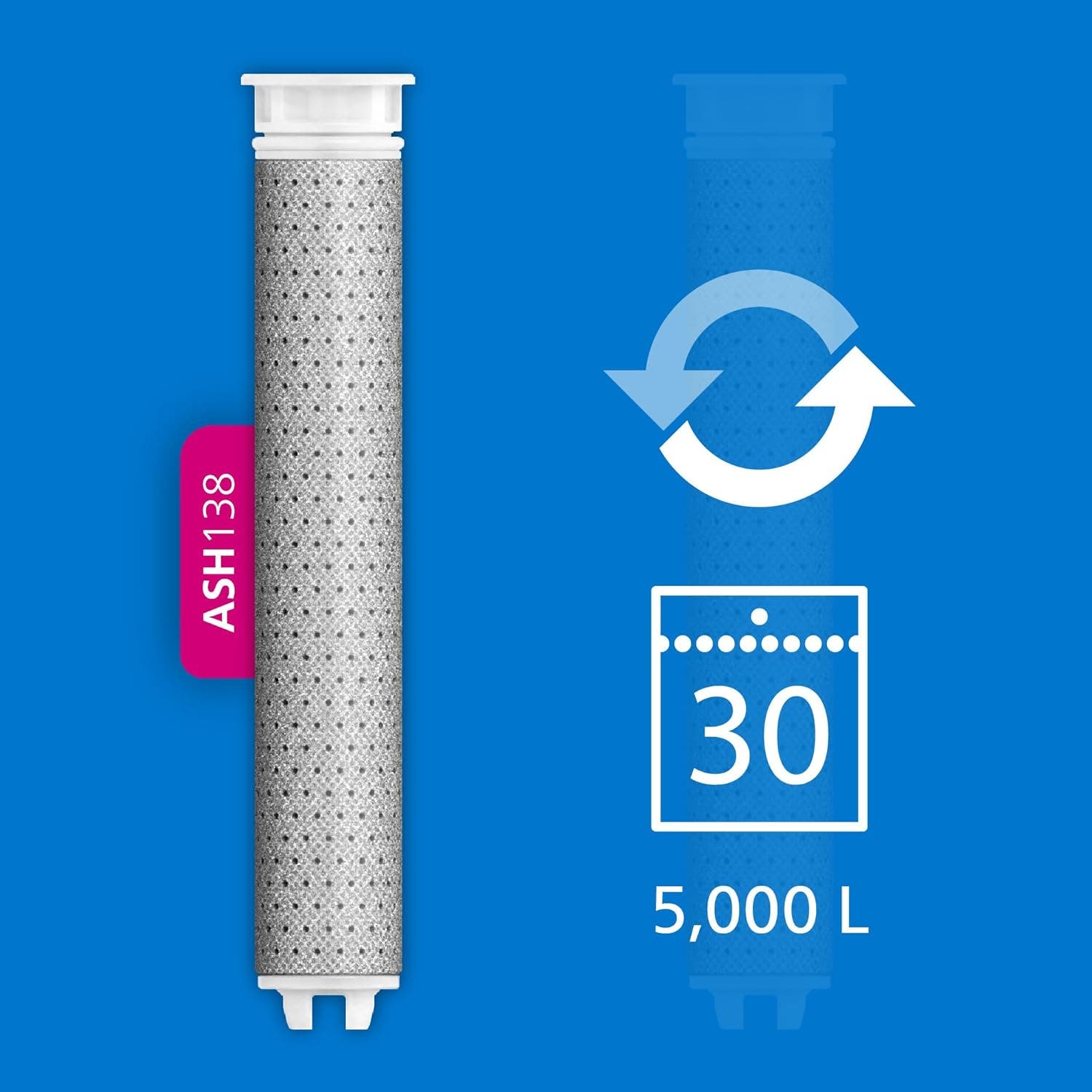 Philips Duschbrause mit Filter Schwarz ASH1516BK (reduzierter Chlor-, Blei- und Pestizidgehalt)