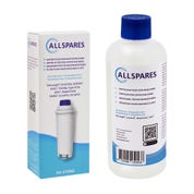 Pflegeset Kaffeemaschine Wasserfilter + Entkalker (500ml) geeignet für Delonghi