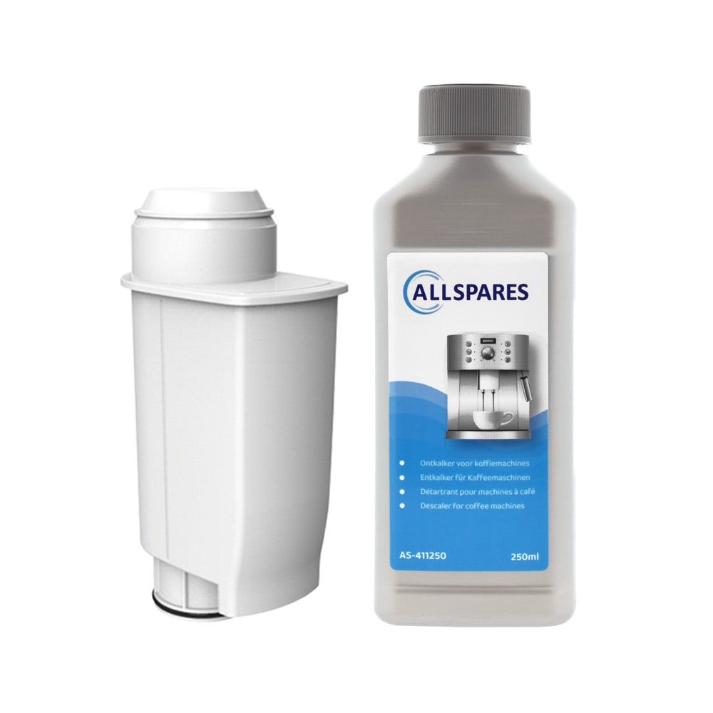 Pflegeset für Kaffeemaschinen | INTENZA+ Wasserfilter + Entkalker (250 ml) von Allspares