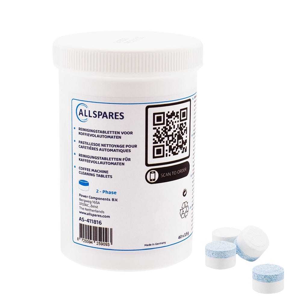 2-in-1 Reinigungstabletten 40 Stck., geeignet für Jura für alle Jura Vollautomaten | E8, J8, Z10, E6, ENA 8, Giga 10