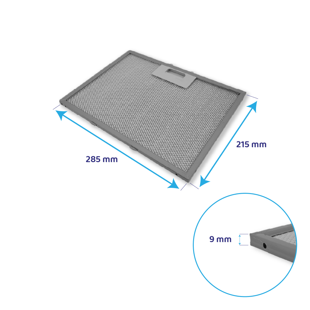 Aktivkohlefilter + Metall-Fettfilter geeignet für Airforce INSIDE 90 / INSIDE 120
