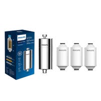 Philips Duschfilter Chrom + 3 Filter – Universell