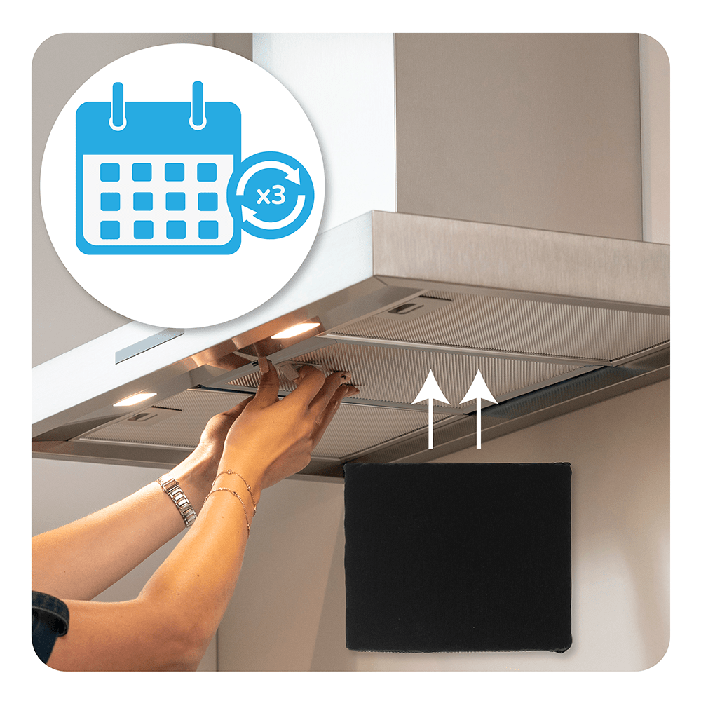 Longlife Aktivkohlefilter geeignet für Zanussi MCFE11PL / 9029865897