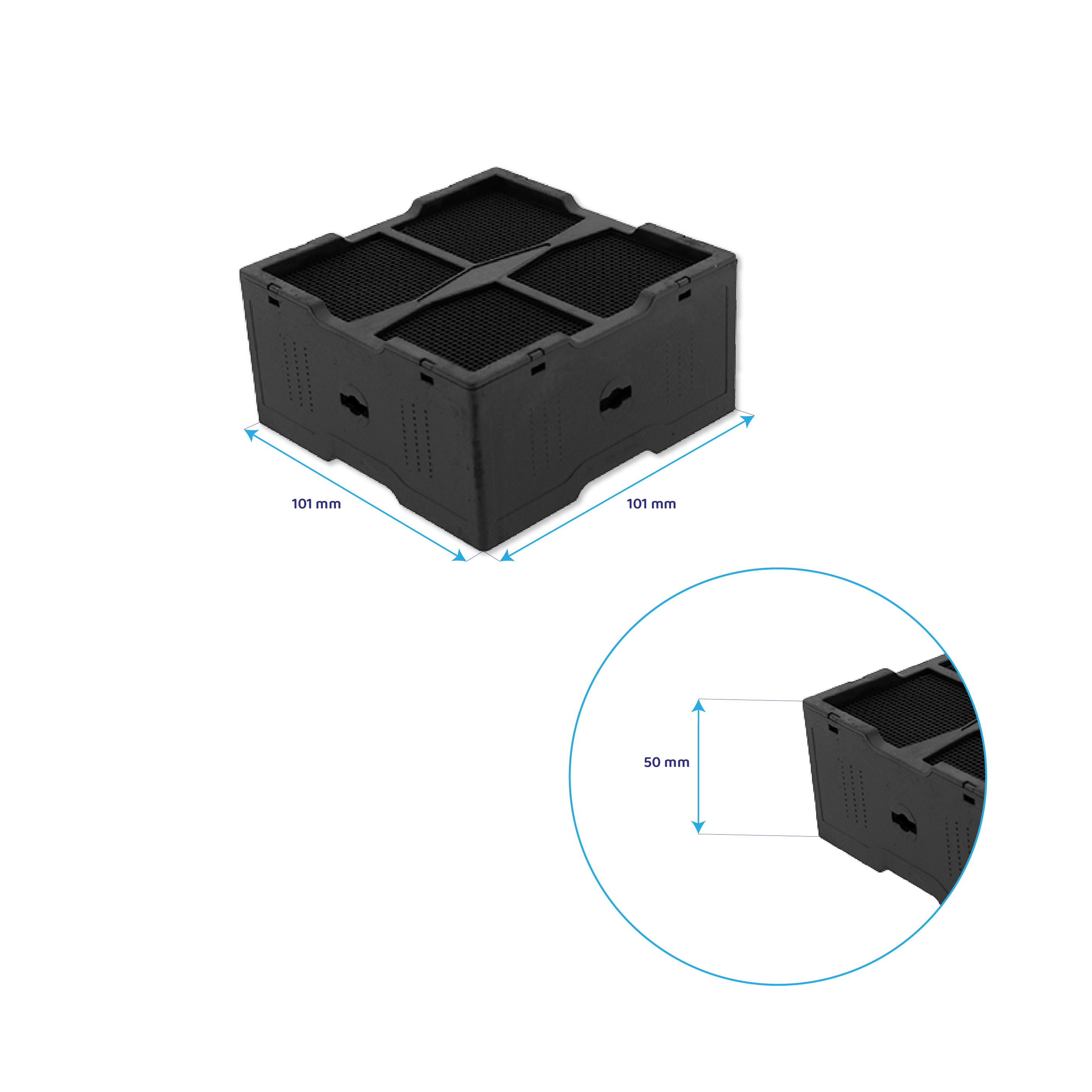 Keramikfilter geeignet für Elica NikolaTesla KIT0120952 (4 Stk.)