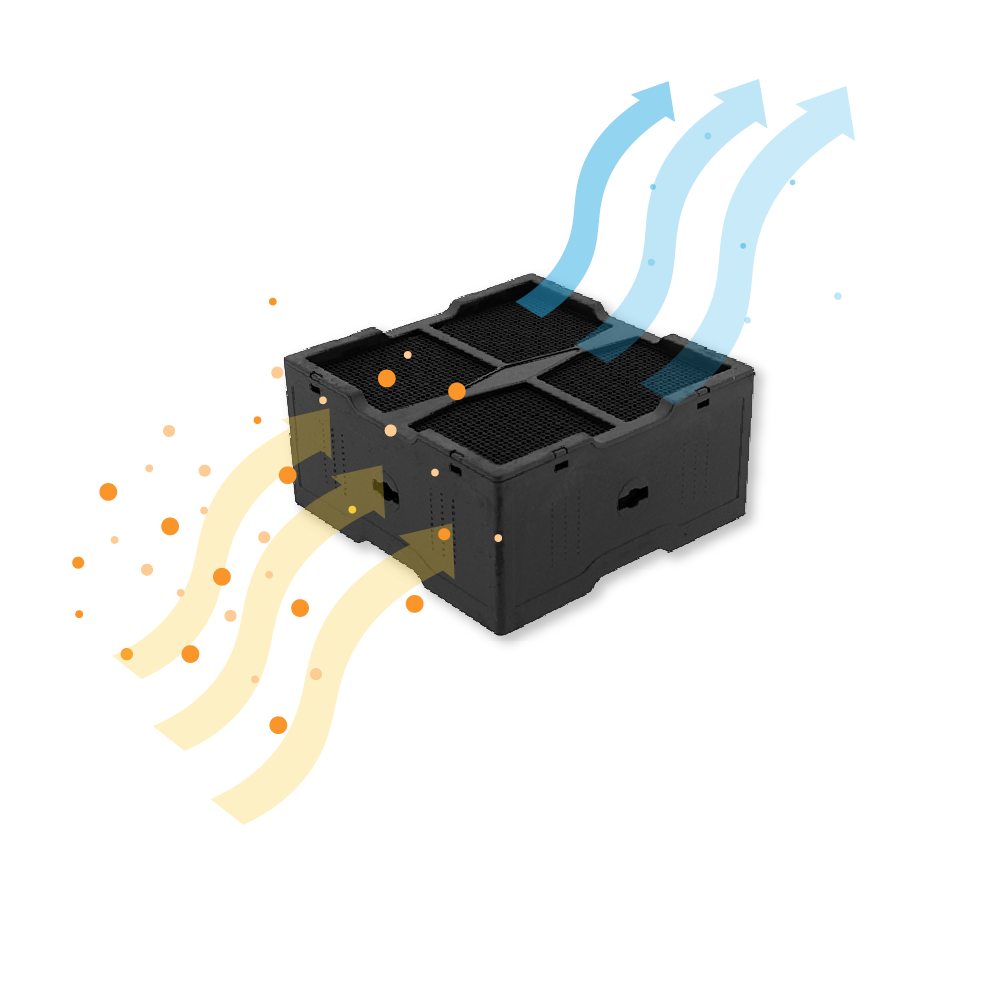 Keramikfilter geeignet für Elica NikolaTesla KIT0120952 (4 Stk.)
