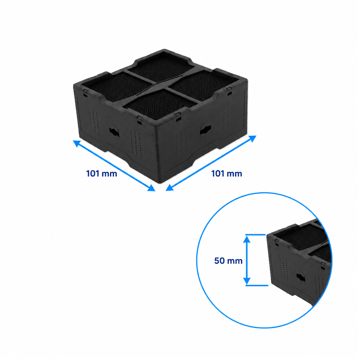 Keramikfilter geeignet für Elica NikolaTesla KIT0120952 (4 St.)