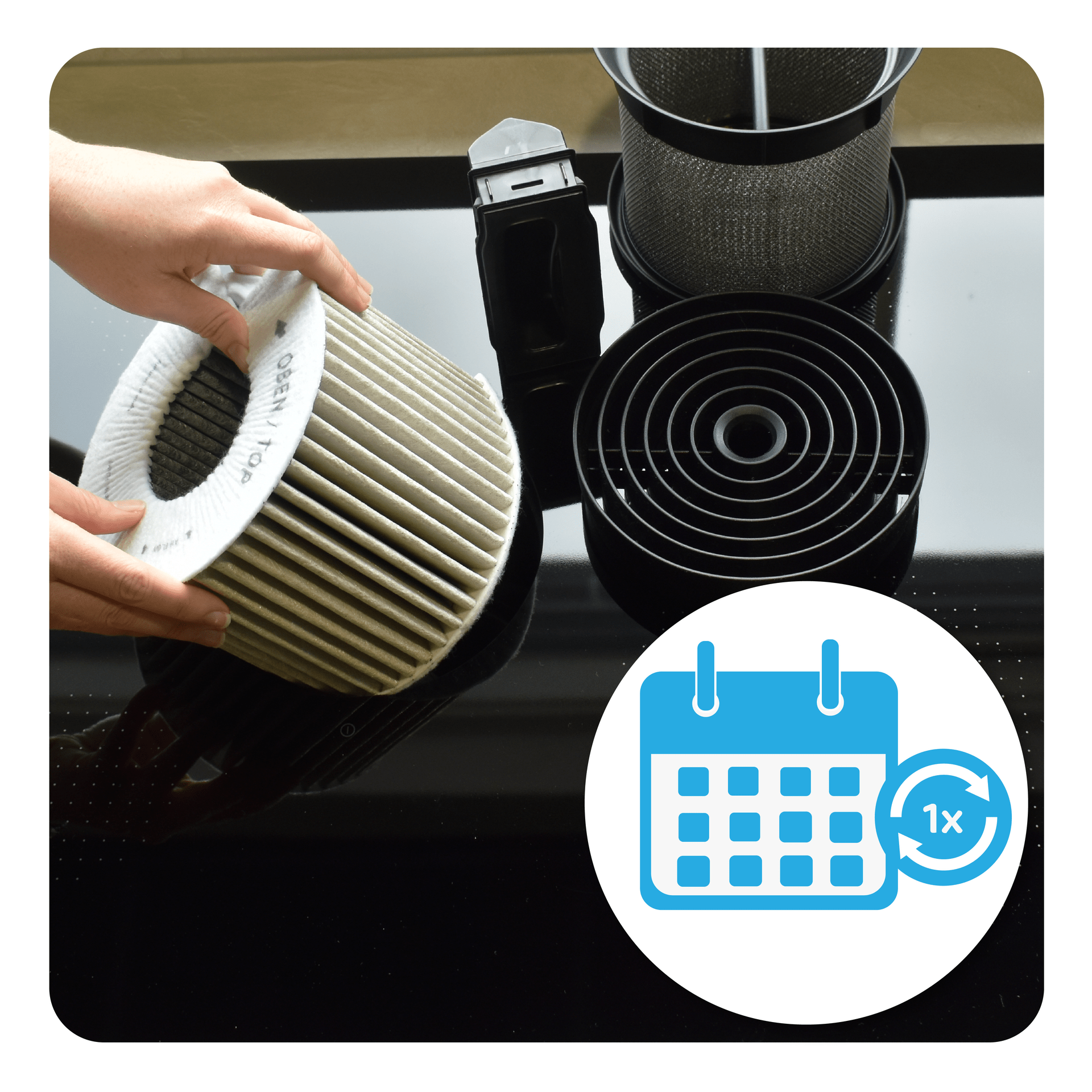 CleanAir Aktivkohlefilter geeignet für Siemens 11018621 / LZ46810 / 11034172