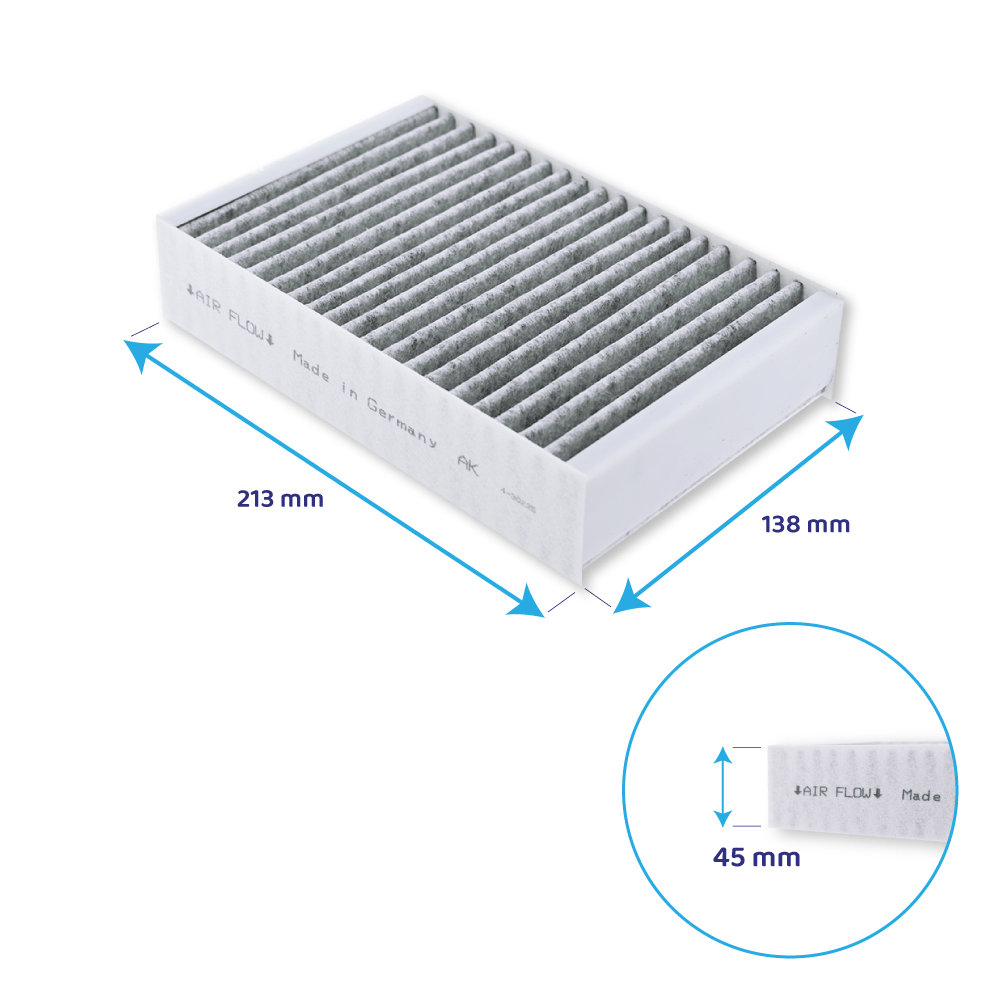 Aktivkohlefilter geeignet für Miele DKF 31-P (2St.)