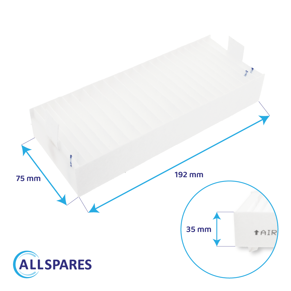 Akustikfilter Filter geeignet für Siemens 17004801 / HZ9VEDU0 (4st.)