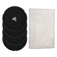 Aktivkohlefilterr (4St.) + Metall-Fettfilter (1St.) geeignet für Cooke & Lewis VHB60/VHW60