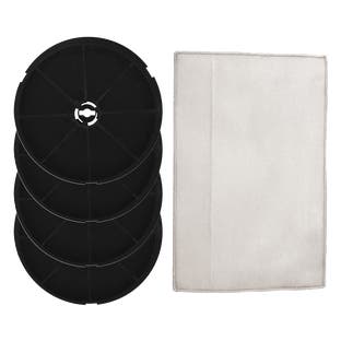 Aktivkohlefilterr (4St.) + Metall-Fettfilter (1St.) geeignet für Cooke & Lewis VHB60/VHW60