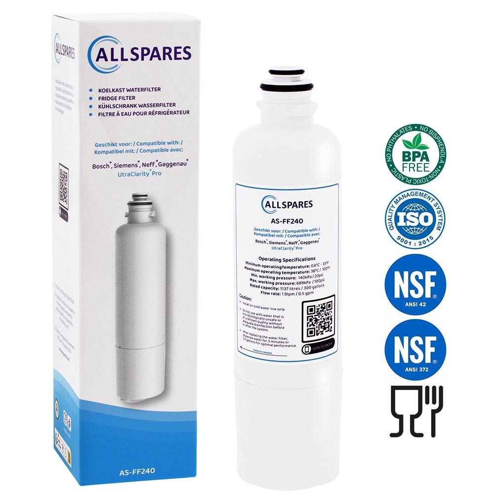 Kühlschrank Wasserfilter UltraClarityPro 11032518 geeignet für Balay