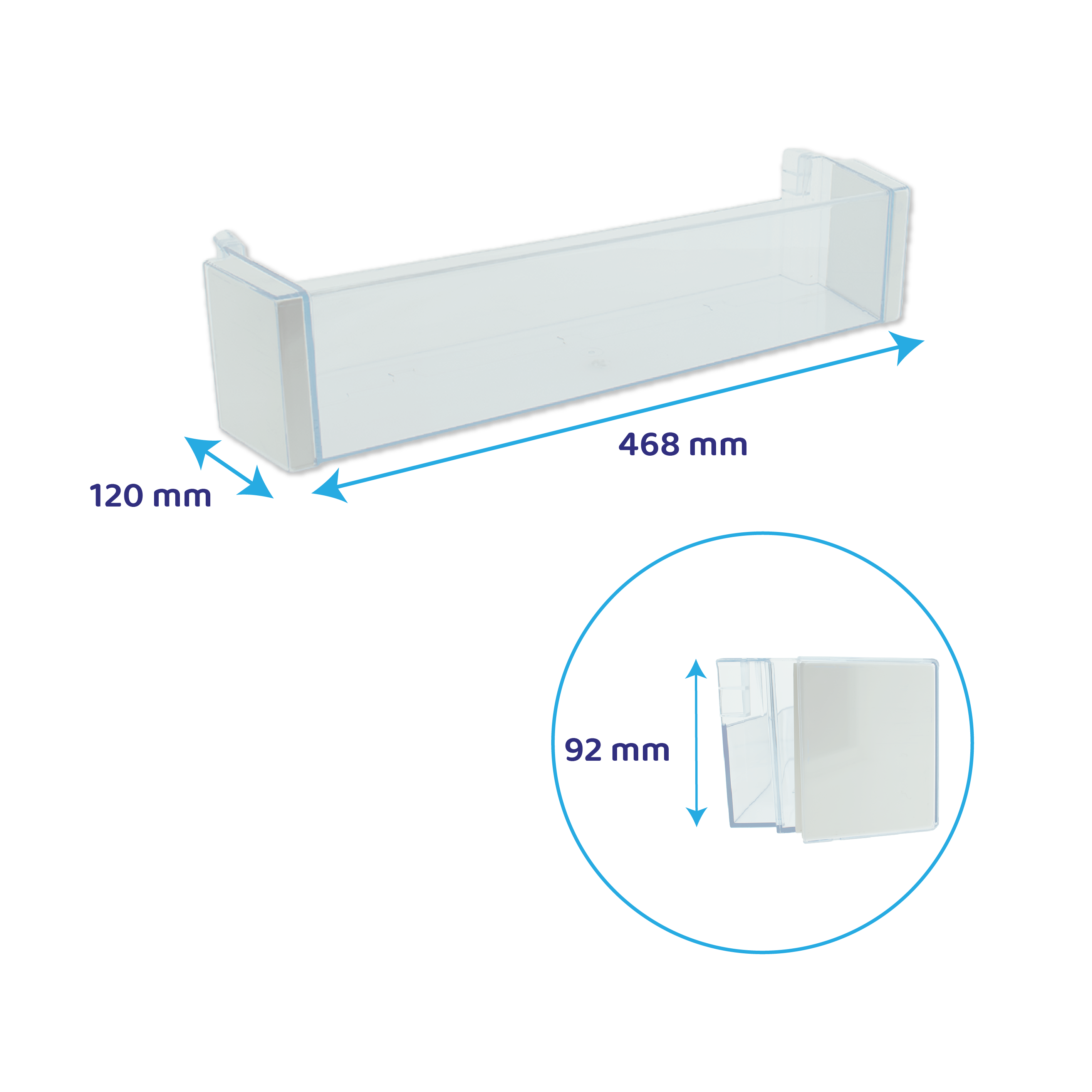 Kühlschrank Flaschenablage 468x120mm passend für Siemens 00704760