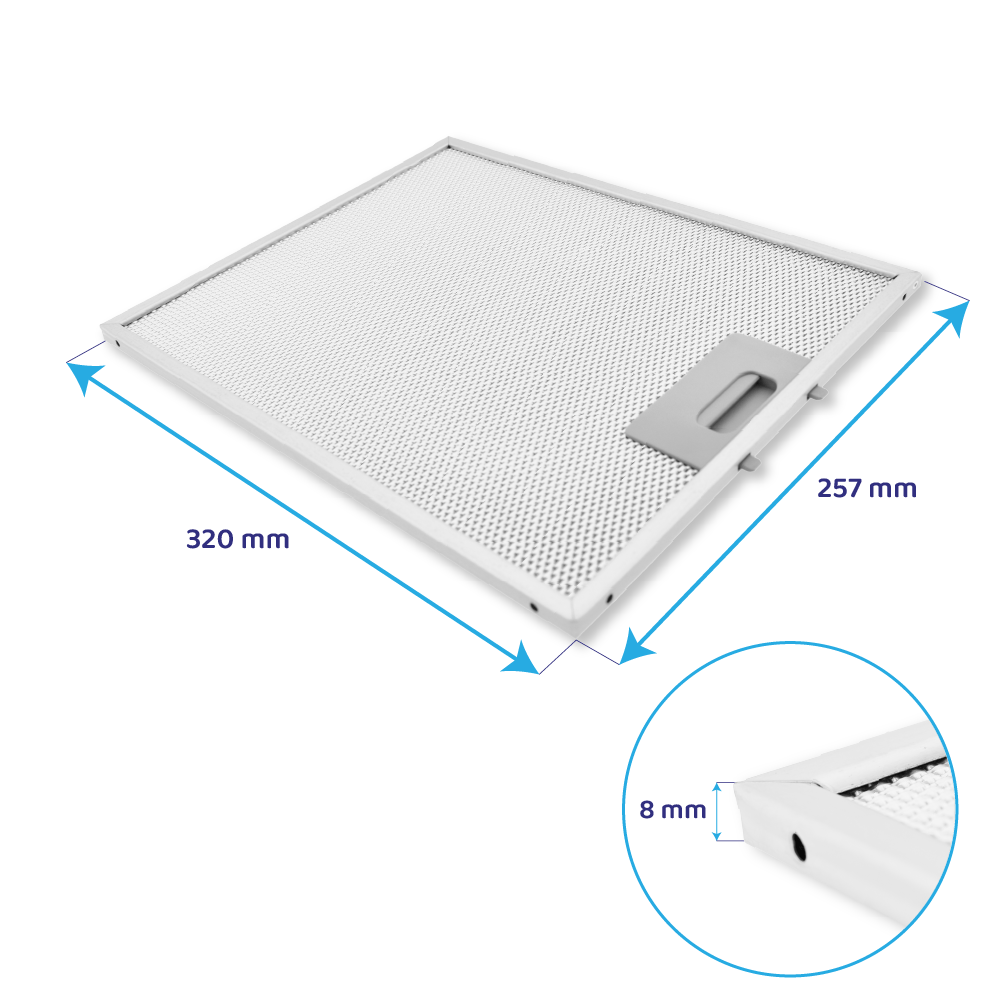 AllSpares Metall-Fettfilter 320x257mm 2800905