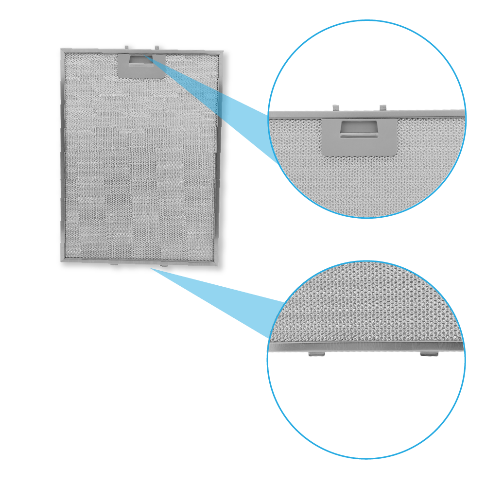 Metall-Fettfilter 380x283mm geeignet für Balay 422872 / 00422872