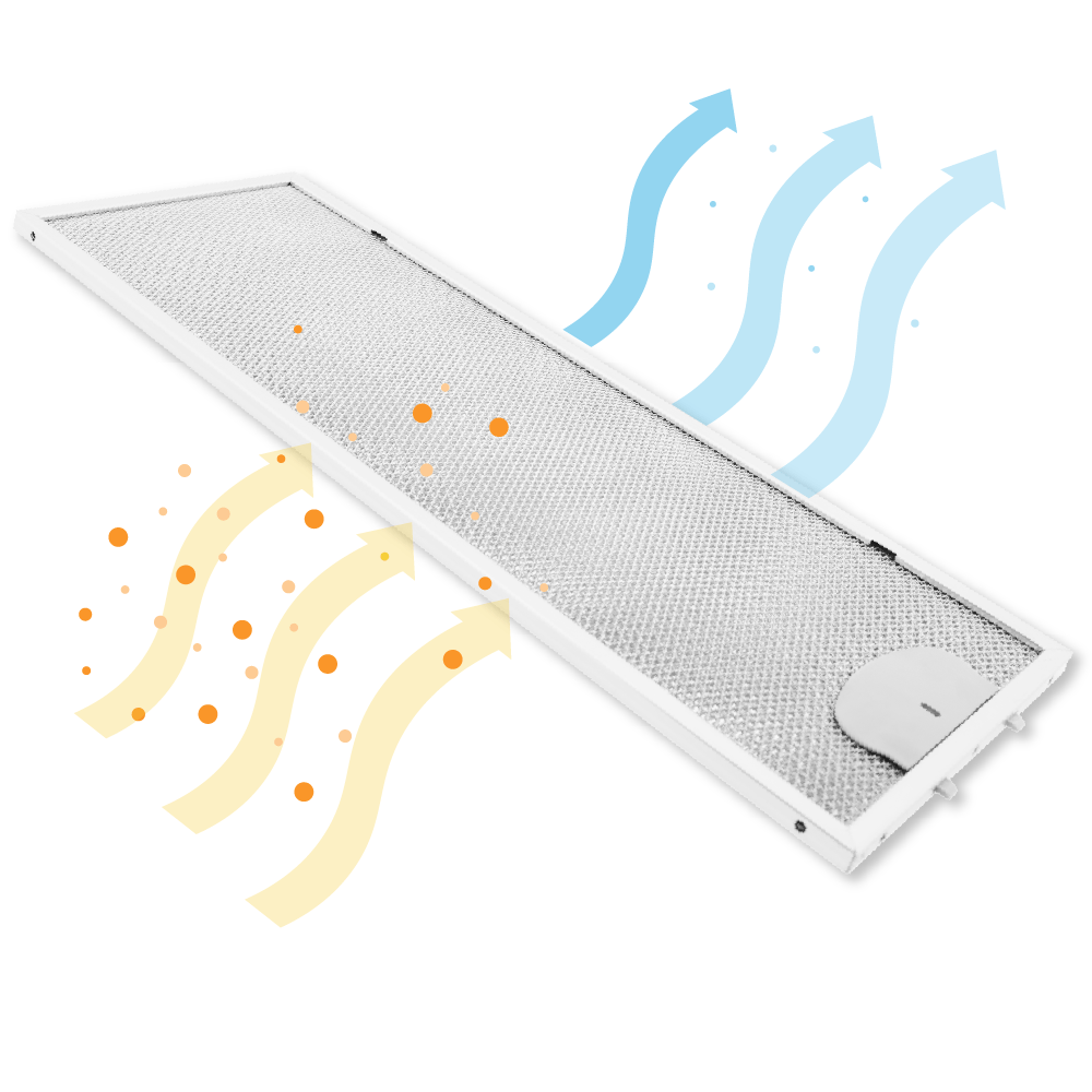 Metall-Fettfilter 461x159mm geeignet für Airone ACFMAA9X461X159000