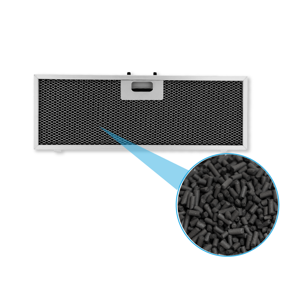 Long Life Aktivkohlefilter geeignet für AEG OdourClean Plus MCFB86PL / 9029865830