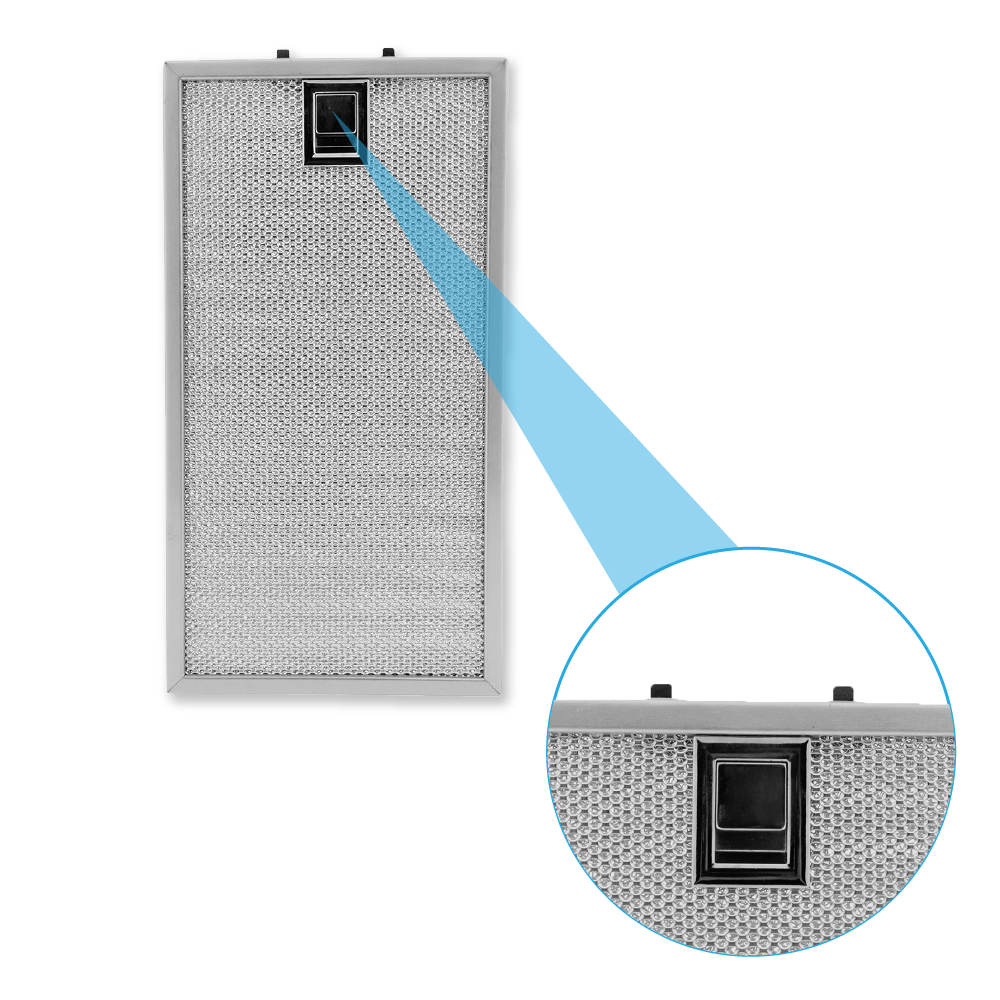 Metall-Fettfilter 320x171mm geeignet für Miele 8258211